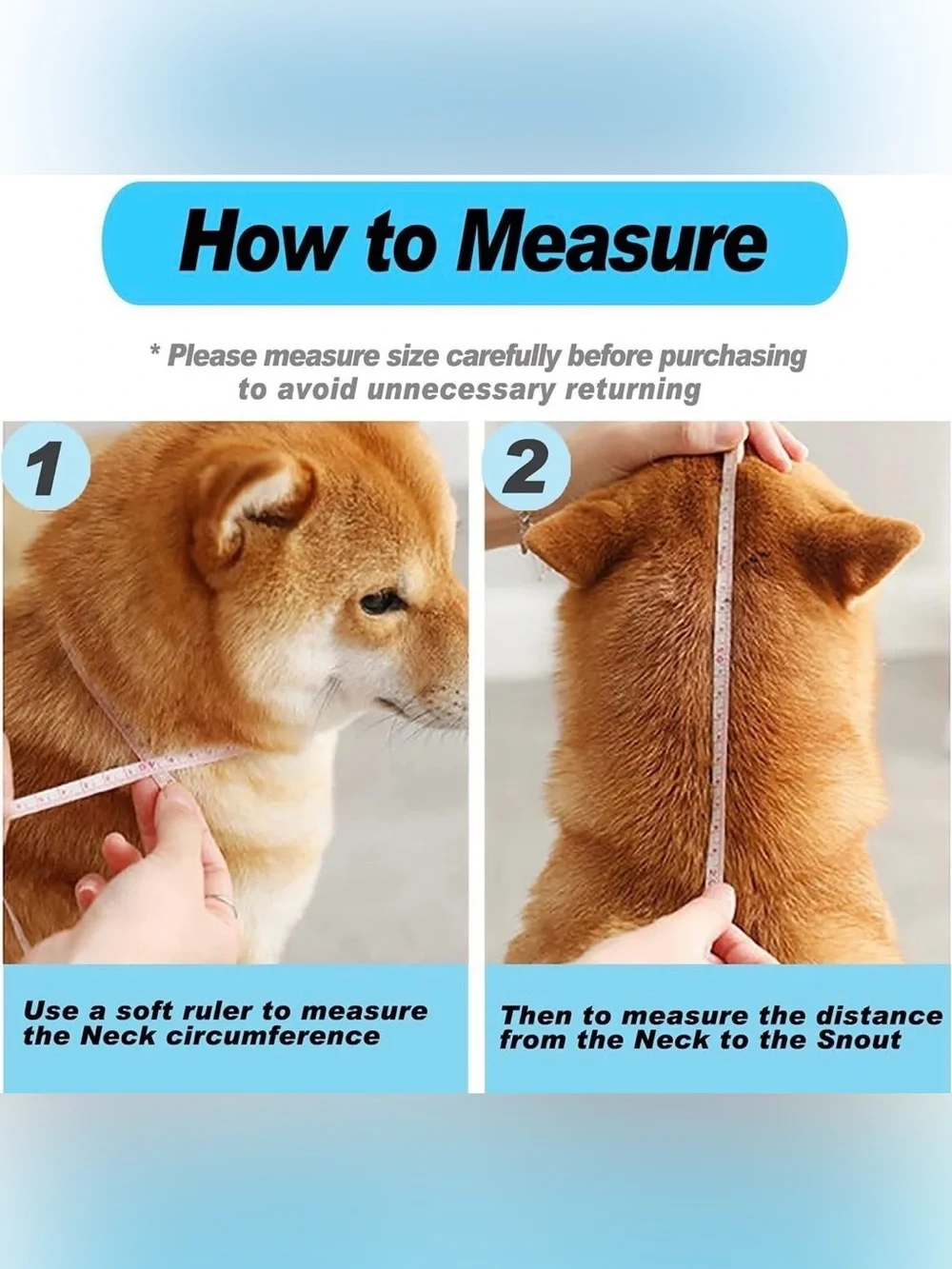 Supet Dog Cone Collar Adjustable After Surgery, Comfortable Pet Recovery Collar